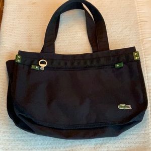 Lacoste Black Nylon Shoulder Bag